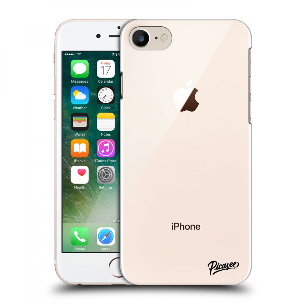 Picasee silikónový prehľadný obal pre Apple iPhone 8 - Clear