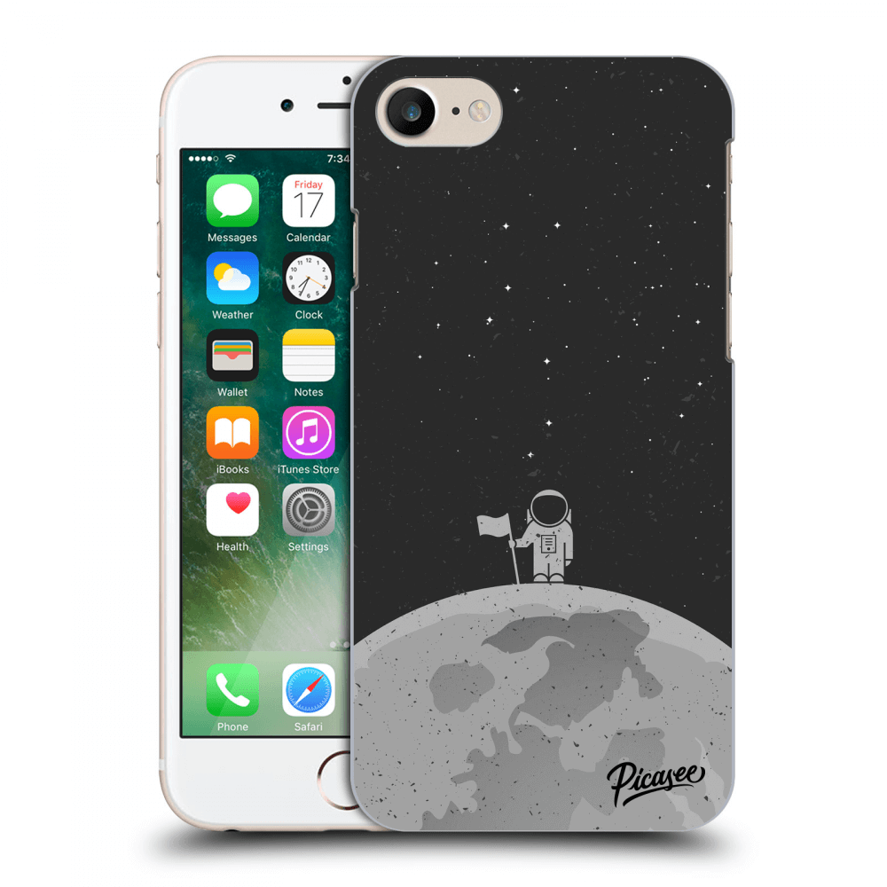 Picasee silikónový mliečny obal pre Apple iPhone 8 - Astronaut