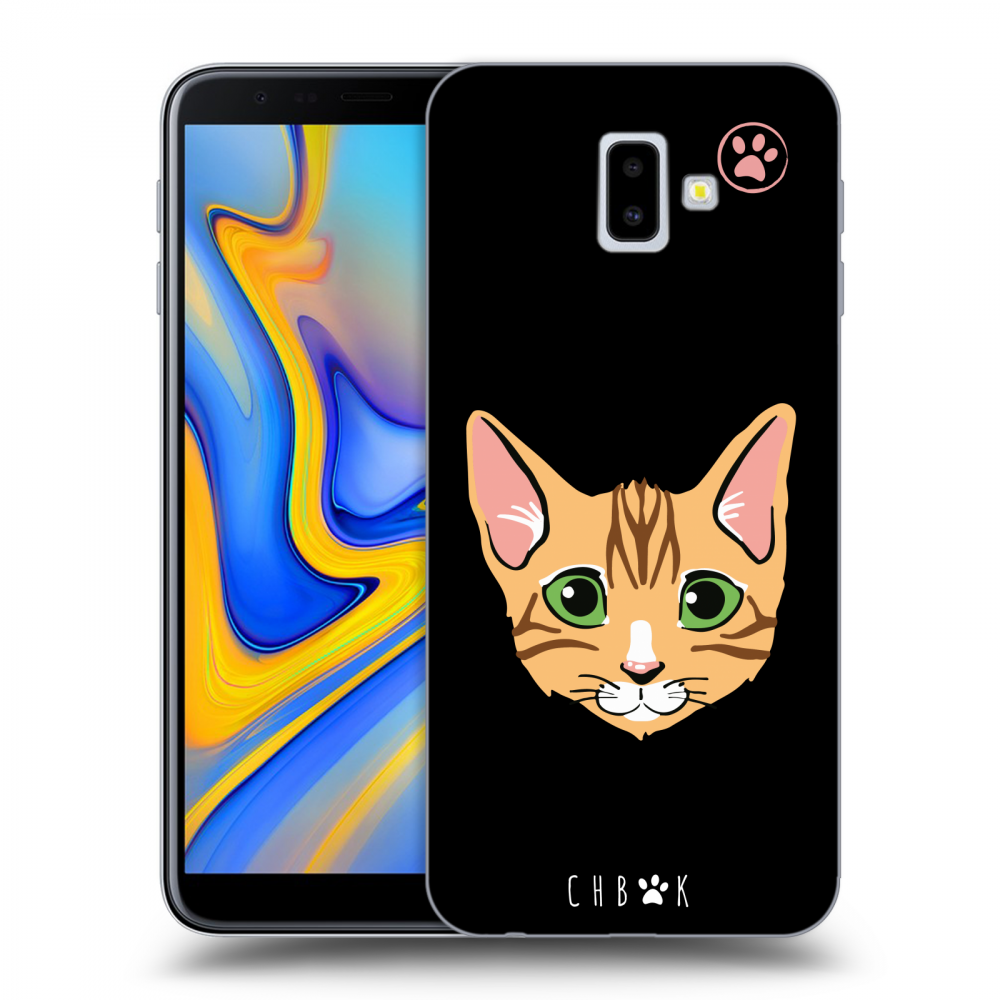 Picasee silikónový prehľadný obal pre Samsung Galaxy J6+ J610F - Chybí mi kočky - Černá
