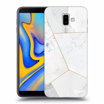 Obal pre Samsung Galaxy J6+ J610F - White tile