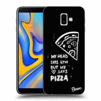 Picasee silikónový prehľadný obal pre Samsung Galaxy J6+ J610F - Pizza