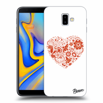 Picasee silikónový prehľadný obal pre Samsung Galaxy J6+ J610F - Big heart