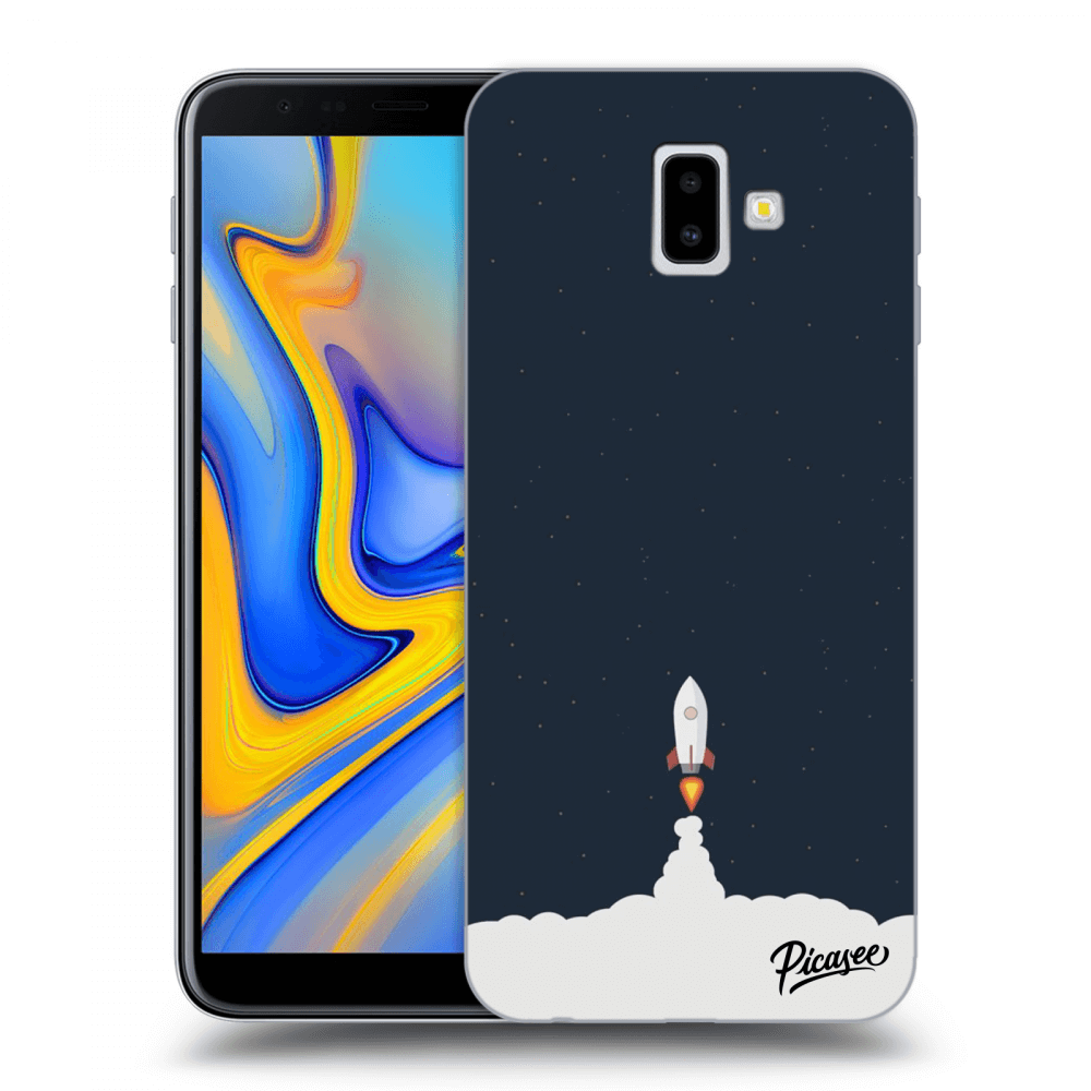 Picasee silikónový prehľadný obal pre Samsung Galaxy J6+ J610F - Astronaut 2