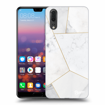 Obal pre Huawei P20 - White tile