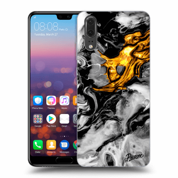 Obal pre Huawei P20 - Black Gold 2