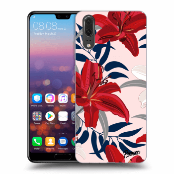 Obal pre Huawei P20 - Red Lily