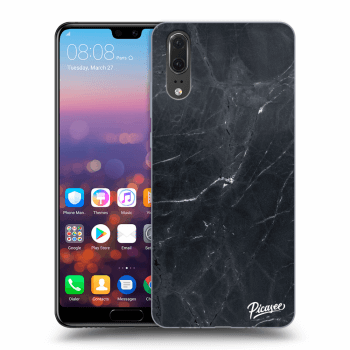 Obal pre Huawei P20 - Black marble