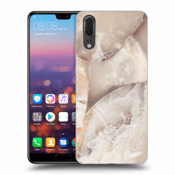 Obal pre Huawei P20 - Cream marble