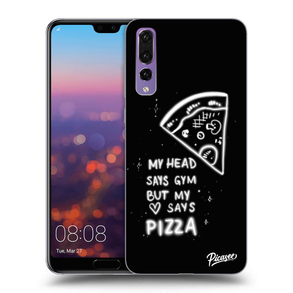 Picasee silikónový čierny obal pre Huawei P20 Pro - Pizza