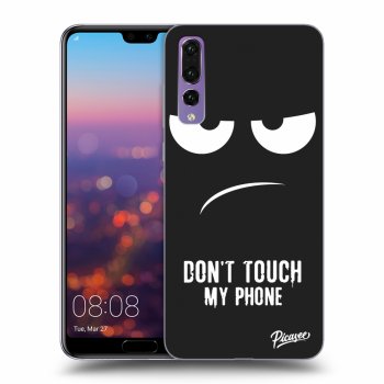 Picasee silikónový čierny obal pre Huawei P20 Pro - Don't Touch My Phone