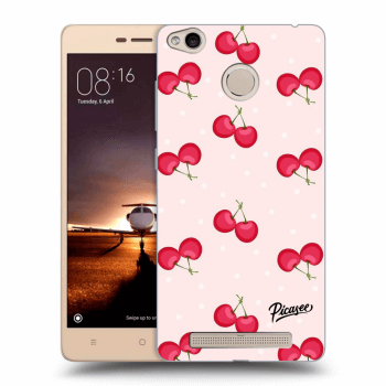 Picasee silikónový prehľadný obal pre Xiaomi Redmi 3s, 3 Pro - Cherries