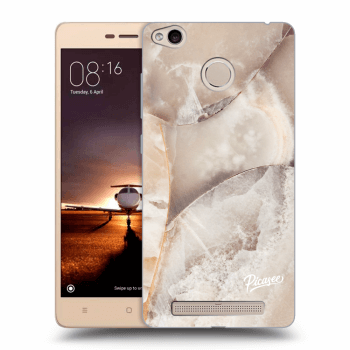 Picasee silikónový prehľadný obal pre Xiaomi Redmi 3s, 3 Pro - Cream marble
