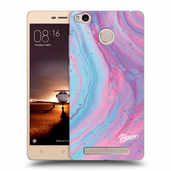 Picasee silikónový prehľadný obal pre Xiaomi Redmi 3s, 3 Pro - Pink liquid