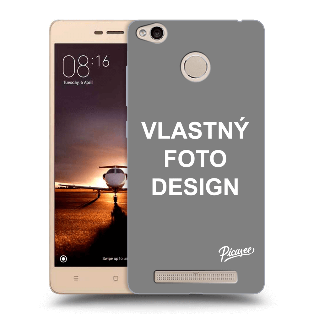 Picasee silikónový prehľadný obal pre Xiaomi Redmi 3s, 3 Pro - Vlastný fotka/motiv