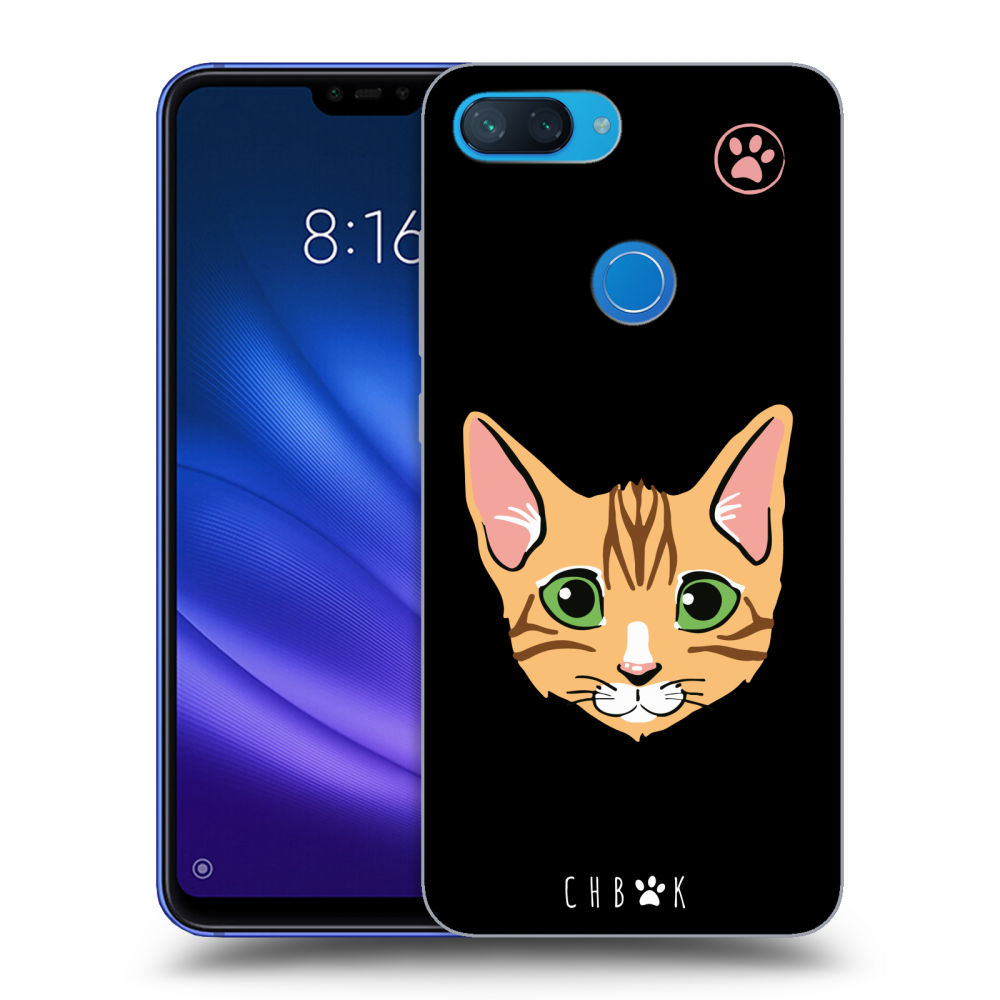 Picasee silikónový čierny obal pre Xiaomi Mi 8 Lite - Chybí mi kočky - Černá