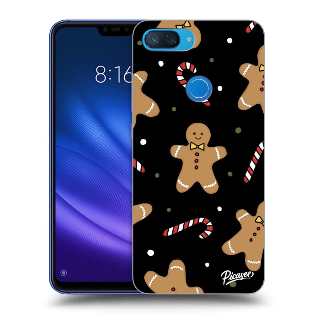 Picasee silikónový čierny obal pre Xiaomi Mi 8 Lite - Gingerbread