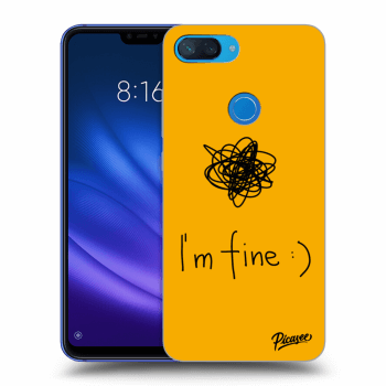 Picasee silikónový prehľadný obal pre Xiaomi Mi 8 Lite - I am fine