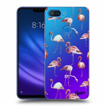 Picasee silikónový prehľadný obal pre Xiaomi Mi 8 Lite - Flamingos