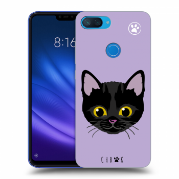 Picasee silikónový čierny obal pre Xiaomi Mi 8 Lite - Chybí mi kočky - Fialová