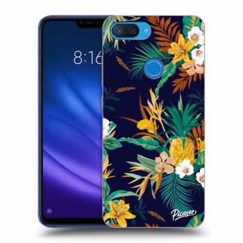 Picasee silikónový prehľadný obal pre Xiaomi Mi 8 Lite - Pineapple Color