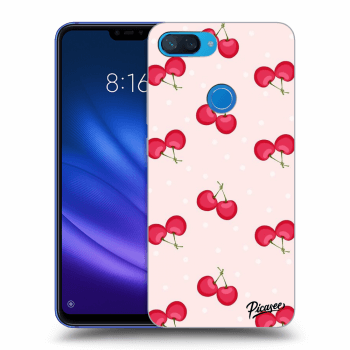 Picasee silikónový čierny obal pre Xiaomi Mi 8 Lite - Cherries