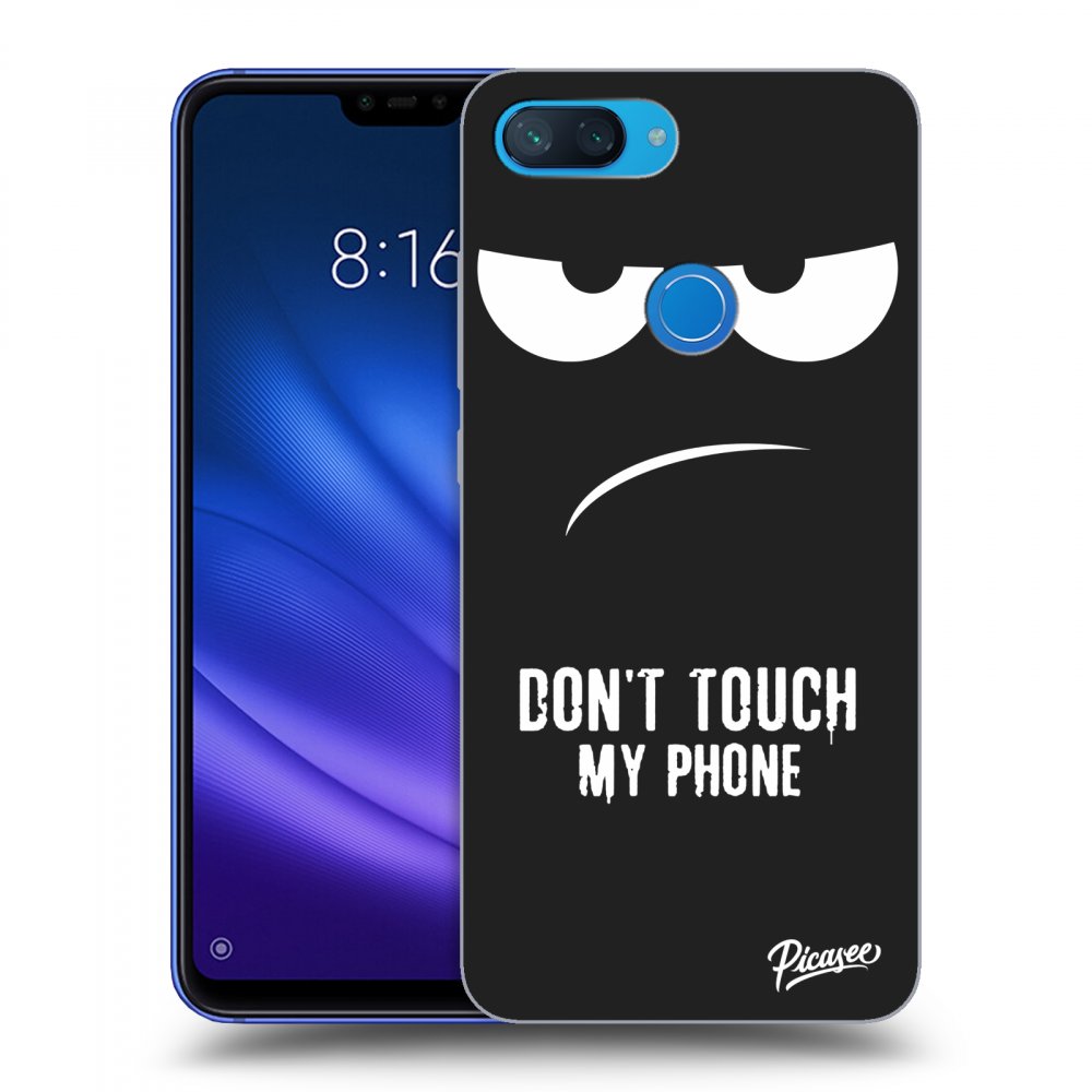 Picasee silikónový čierny obal pre Xiaomi Mi 8 Lite - Don't Touch My Phone
