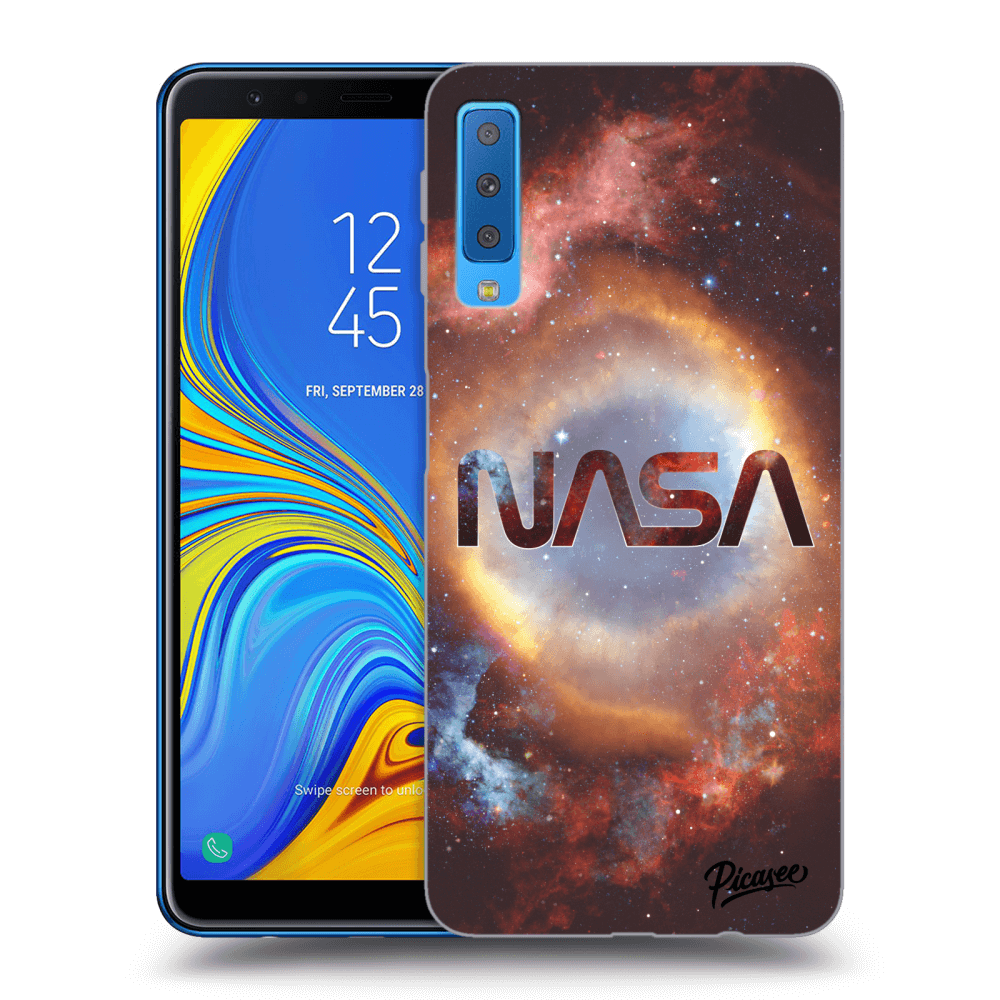 Picasee silikónový čierny obal pre Samsung Galaxy A7 2018 A750F - Nebula