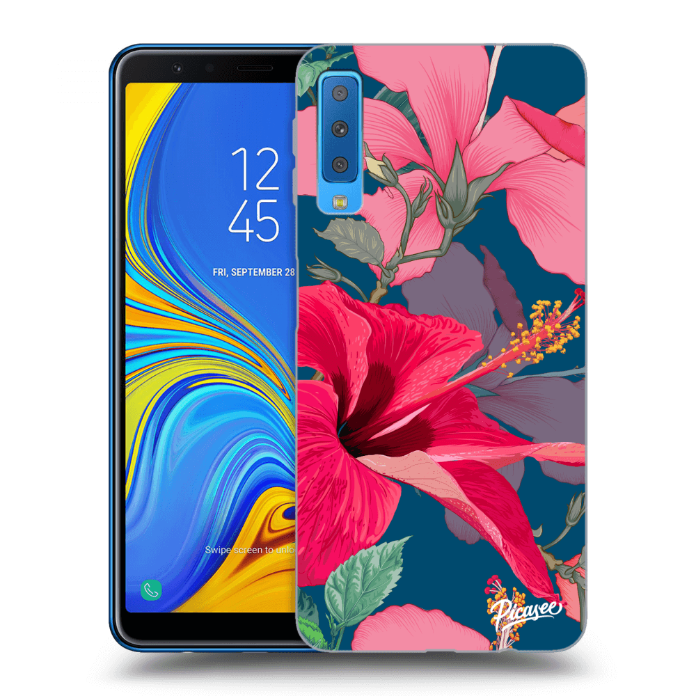 Picasee ULTIMATE CASE pro Samsung Galaxy A7 2018 A750F - Hibiscus
