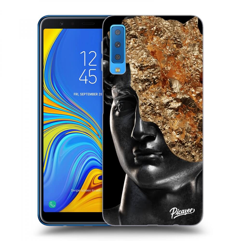 Picasee silikónový čierny obal pre Samsung Galaxy A7 2018 A750F - Holigger