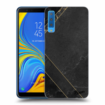 Obal pre Samsung Galaxy A7 2018 A750F - Black tile