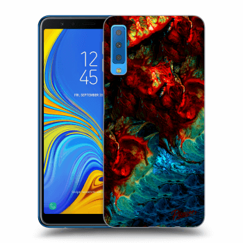 Picasee silikónový prehľadný obal pre Samsung Galaxy A7 2018 A750F - Universe