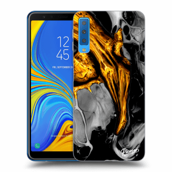 Obal pre Samsung Galaxy A7 2018 A750F - Black Gold