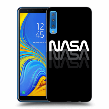 Picasee silikónový čierny obal pre Samsung Galaxy A7 2018 A750F - NASA Triple