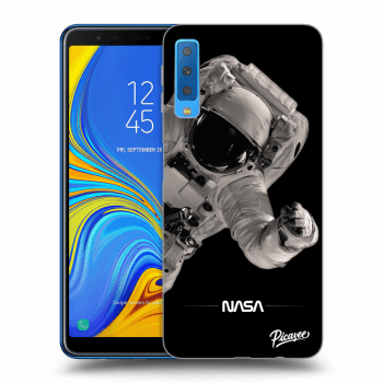 Picasee silikónový čierny obal pre Samsung Galaxy A7 2018 A750F - Astronaut Big