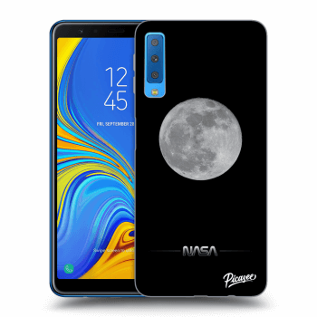 Picasee silikónový prehľadný obal pre Samsung Galaxy A7 2018 A750F - Moon Minimal