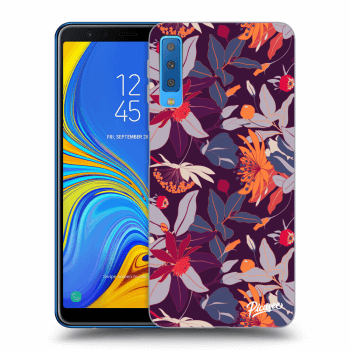 Obal pre Samsung Galaxy A7 2018 A750F - Purple Leaf