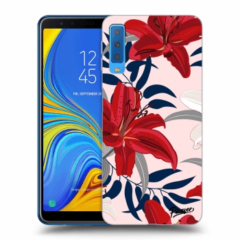 Obal pre Samsung Galaxy A7 2018 A750F - Red Lily