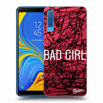 Picasee silikónový prehľadný obal pre Samsung Galaxy A7 2018 A750F - Bad girl