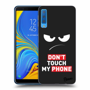 Obal pre Samsung Galaxy A7 2018 A750F - Angry Eyes - Transparent