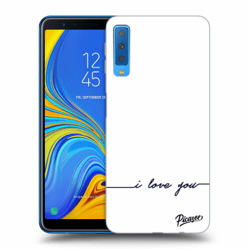 Picasee ULTIMATE CASE pro Samsung Galaxy A7 2018 A750F - I love you