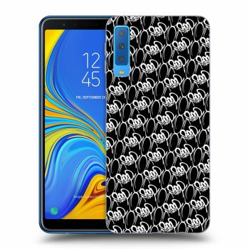 Obal pre Samsung Galaxy A7 2018 A750F - Separ - White On Black 2