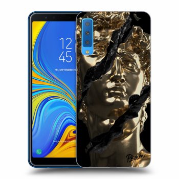 Picasee silikónový čierny obal pre Samsung Galaxy A7 2018 A750F - Golder
