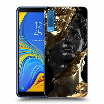 Obal pre Samsung Galaxy A7 2018 A750F - Gold - Black