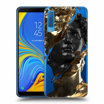 Obal pre Samsung Galaxy A7 2018 A750F - Gold - Black