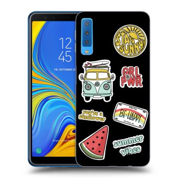 Picasee silikónový čierny obal pre Samsung Galaxy A7 2018 A750F - Summer