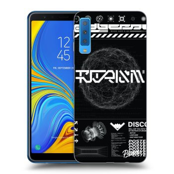 Picasee silikónový prehľadný obal pre Samsung Galaxy A7 2018 A750F - BLACK DISCO