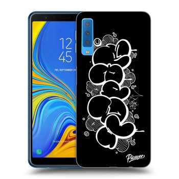 Picasee silikónový čierny obal pre Samsung Galaxy A7 2018 A750F - Throw UP