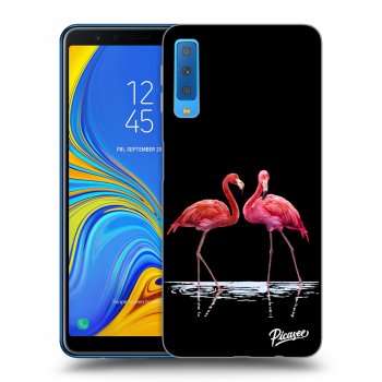 Picasee ULTIMATE CASE pro Samsung Galaxy A7 2018 A750F - Flamingos couple