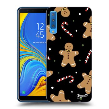 Picasee silikónový čierny obal pre Samsung Galaxy A7 2018 A750F - Gingerbread