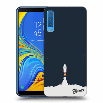 Picasee silikónový prehľadný obal pre Samsung Galaxy A7 2018 A750F - Astronaut 2